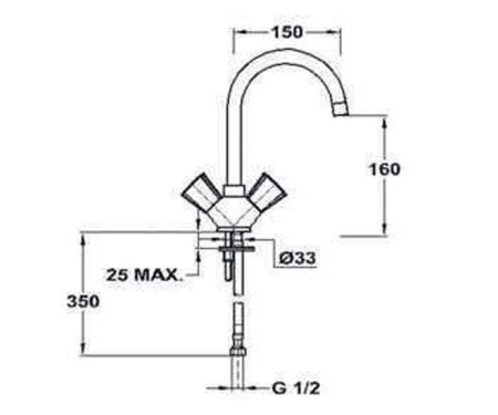 Смеситель для раковины Mofem GOLF 140-01263-00