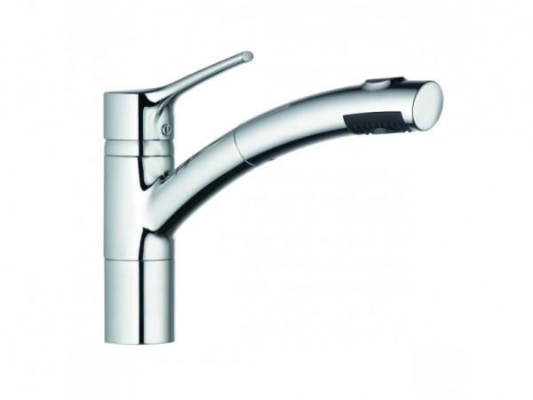 Смеситель для кухни с выдвижным изливом Kludi Trendo 335810575