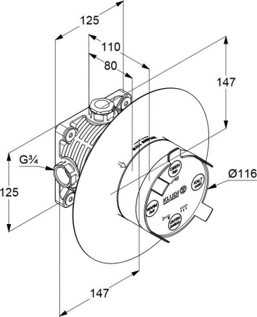 Душевой комплект Kludi Bozz 416400575