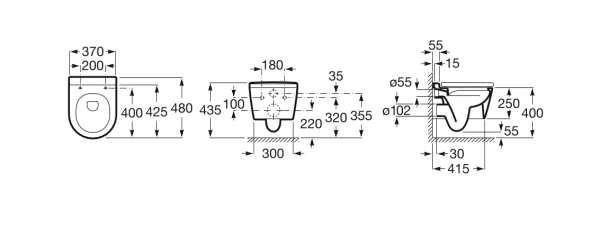 Унитаз подвесной безободковый Roca Inspira Round Rimless 346528000