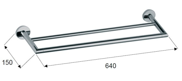 Держатель для полотенец Daniel Rubinetterie HIPS978 Держатель для полотенец Daniel Rubinetterie HIPS978