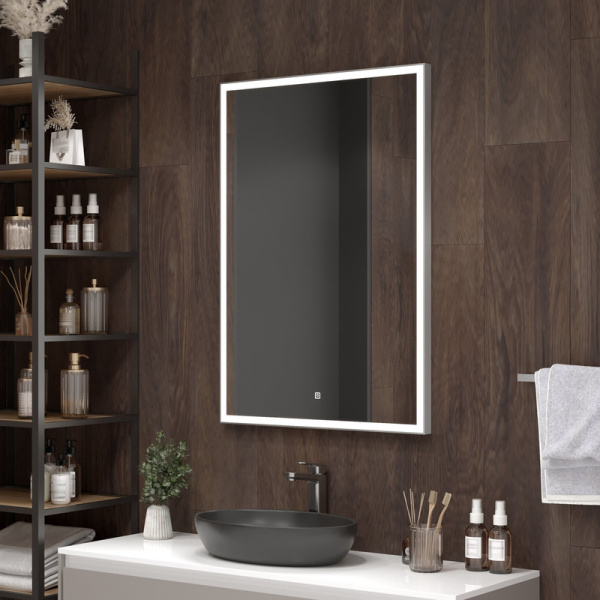 Зеркало с подсветкой (70x100) Continent Frame ЗЛП2114