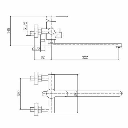 Смеситель для ванны FASHUN A52201-7
