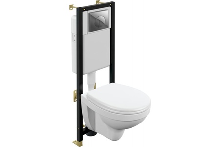 Комплект Cersanit NATURE CO DPL EO + BLACK + LEON пластик хром 64230