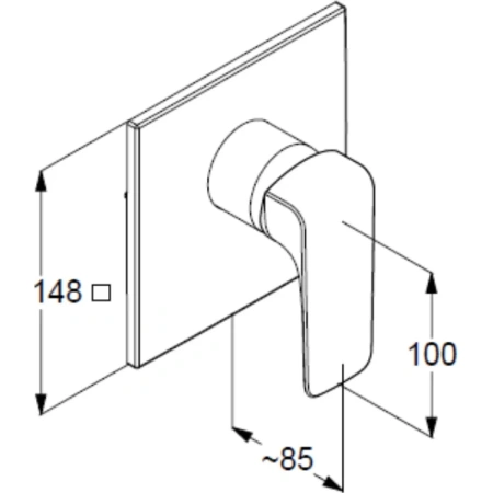 Смеситель для душа Kludi Ameo 417550575