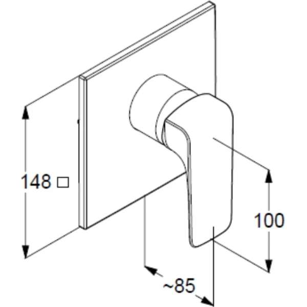Смеситель для душа Kludi Ameo 417550575