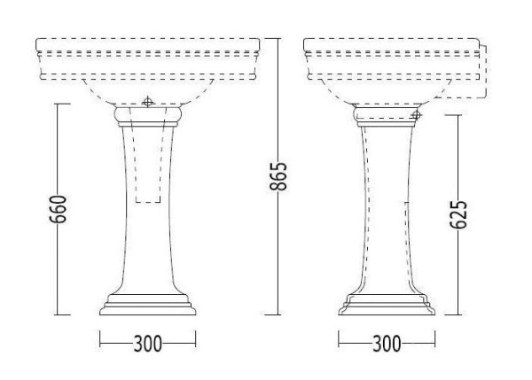 Раковина Devon&Devon Rose IBLG1FBLUES