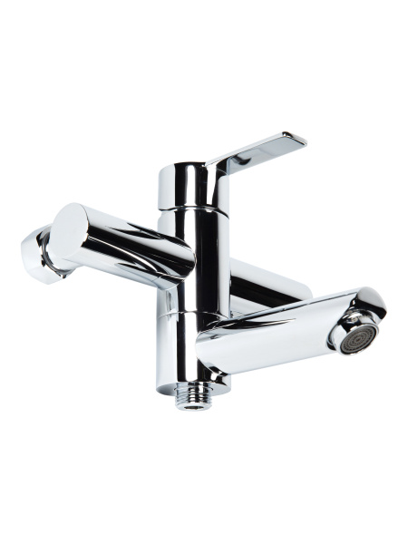Смеситель для ванны однорычажный с душевым набором Agger Easy A3121200  хром глянцевый