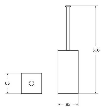 Ершик для унитаза Art&Max AM-E-D002BL