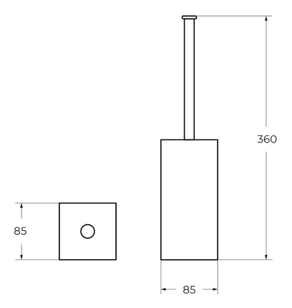 Ершик для унитаза Art&Max AM-E-D002BL