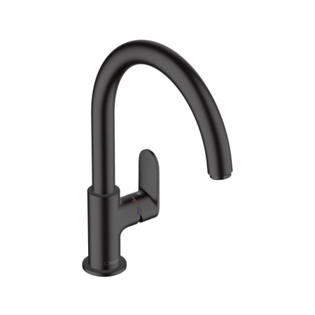 Смеситель для кухни однорычажный Hansgrohe Vernis Blend M35 71870670 черный матовый