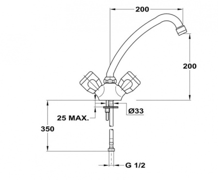 Смеситель для мойки MOFEM FAVORIT 140-2037-13