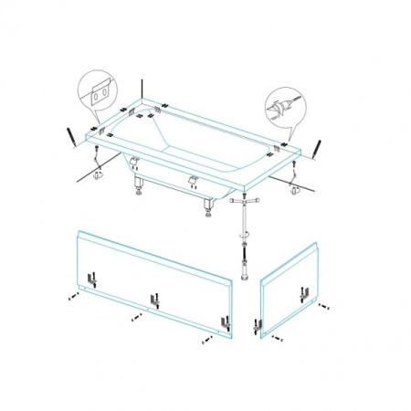 Универсальный установочный комплект CEZARES CZR-SCR-FIX-3-KIT
