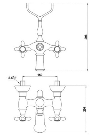 Смесители для ванны и душа Timo Ritz 0144Y silver