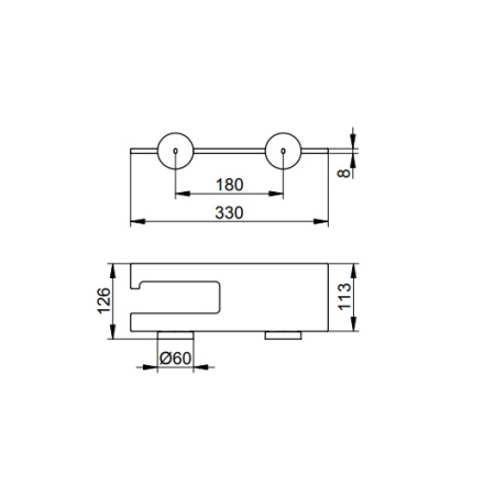 Держатель туалетной бумаги Keuco Edition 90, 19073018000