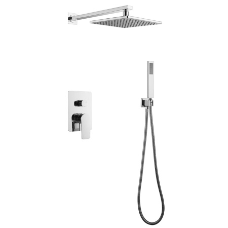 Душевой комплект ABBER Weiss Insel AF8018 скрытого монтажа без излива, хром