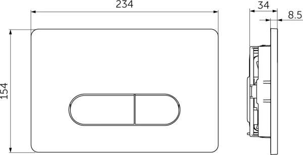 Комплект унитаз + инсталляция Ideal Standard Tesi AquaBlade R029901