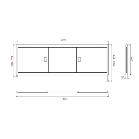 Экран под ванну Onika Монако 150 515008