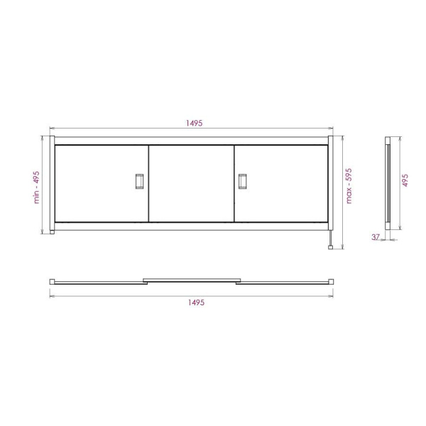 Экран под ванну Onika Монако 150 515008