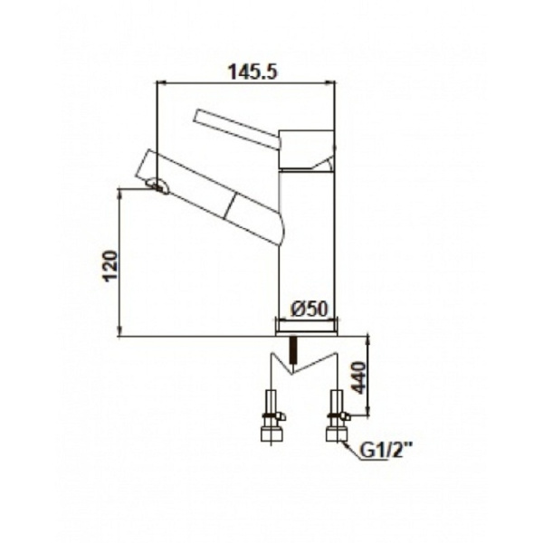 Смеситель для раковины KAISER Merkur (26011)