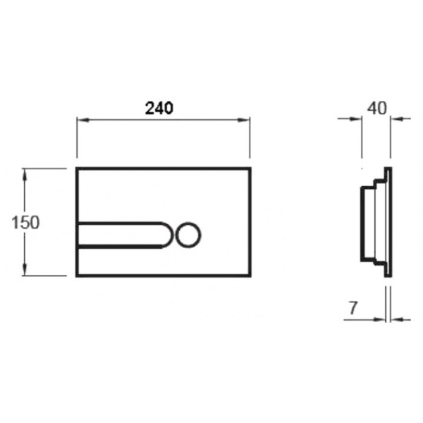 Кнопка смыва Jacob Delafon E4326-38R