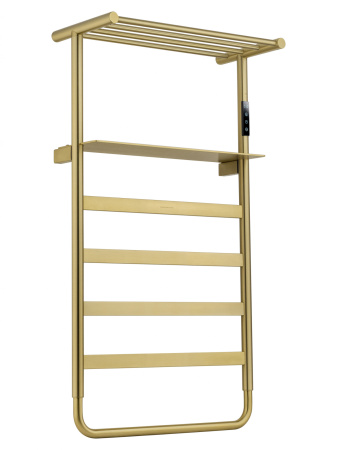 Полотенцесушитель электрический WONZON & WOGHAND DÜSSELDORF, брашированное золото WW-A208-BG
