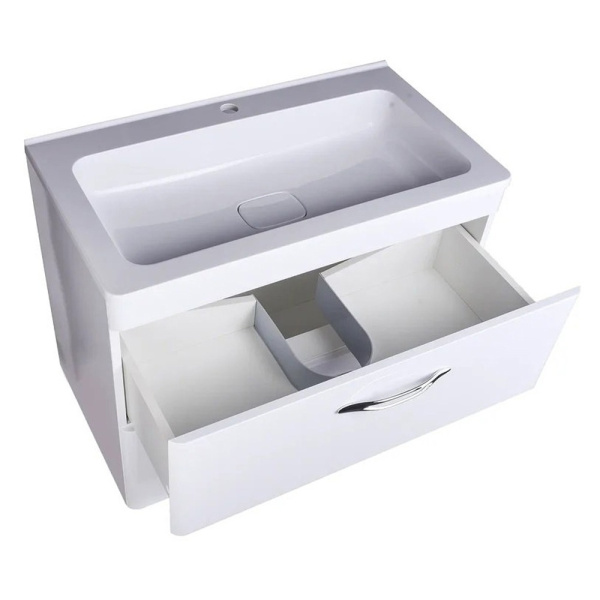 Тумба под раковину подвесная Style Line Каре СС-00002270 белый