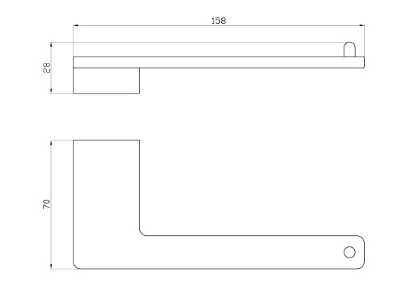 Держатель для туалетной бумаги без крышки WONZON & WOGHAND ECLIPSE, черный WW-9116-BL