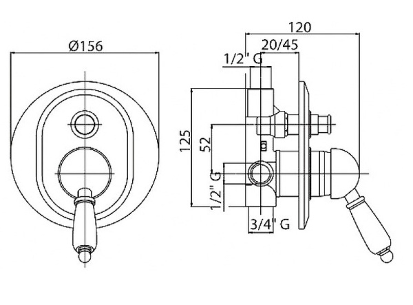 Смеситель для ванны Cezares VINTAGE VINTAGE-VDIM-01-Sw Смеситель для ванны Cezares VINTAGE VINTAGE-VDIM-01-Sw