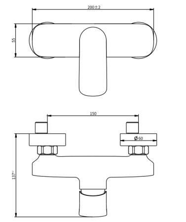 Смеситель для душа Savol SK-H7403