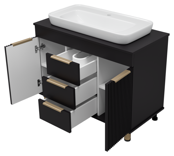 Тумба под раковину Brevita Enfida 100 ENF-06100-0243Я без раковины