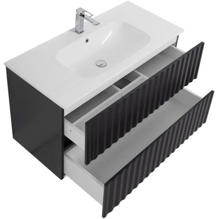 База под раковину Art&Max Еlegant AM-ELEGANT-1000-2C-SO-GM-LED Серый матовый