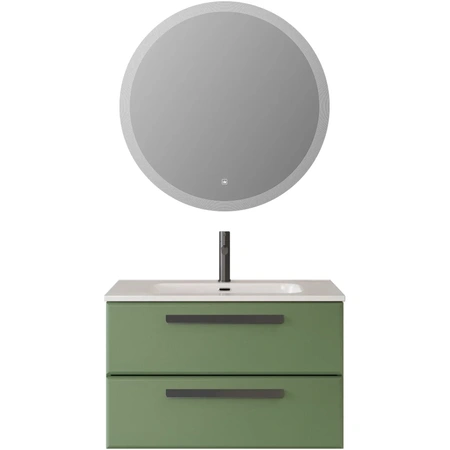 Тумба под раковину Cezares ECO-CER-N-800-2C-SO-PS-P Фисташковый Софт без ручек