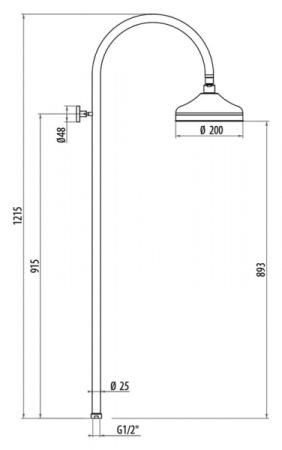 Душевая система Gattoni PD 4292/PDV0br