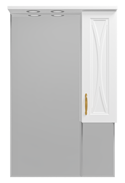 Зеркало-шкаф (63х100) Misty Амбра 65 правый П-Амб0265-0322ЯП