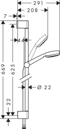Душевой гарнитур Hansgrohe Crometta 26652400