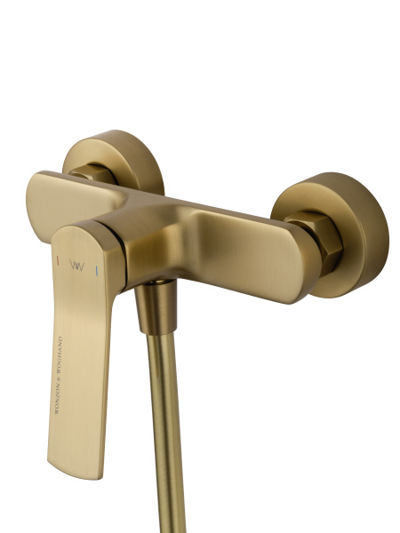 Смеситель для душа WONZON & WOGHAND, брашированное золото WW-B2585-BG
