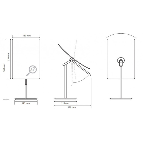 Косметическое зеркало Bemeta 116201310