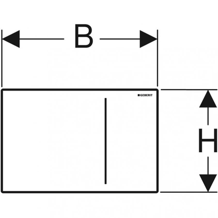 Смывная клавиша Geberit Sigma70 242.813.FW.1