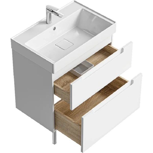 Тумба без раковины 70 см Aqwella Vancouver VAN01072N белый матовый