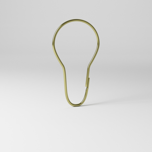 Набор колец  для шторы в ванную комнату Iddis, золото (RINMG00i15)