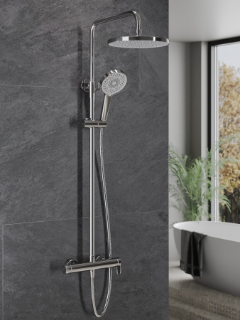 Душевая система с однорычажным смесителем для душа AGGER Sweet A2791200 хром глянцевый