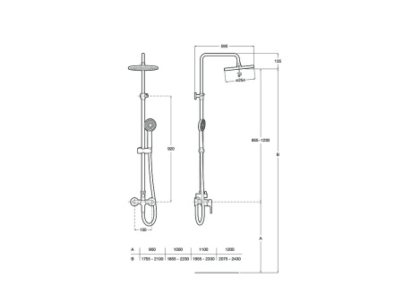 Душевая система Roca L20 5A9709C00