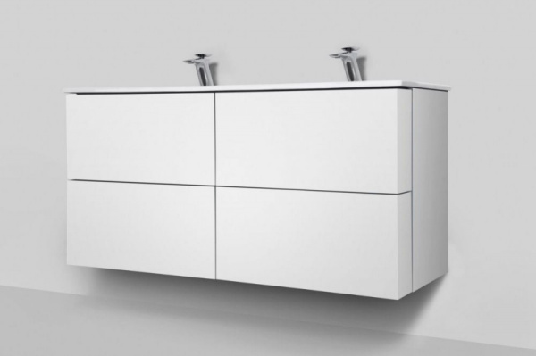 M70AFHD1202WG Spirit V2.0, База под раковину, подвесная, 120 см, ящики push-to-open, цвет: белый, гл