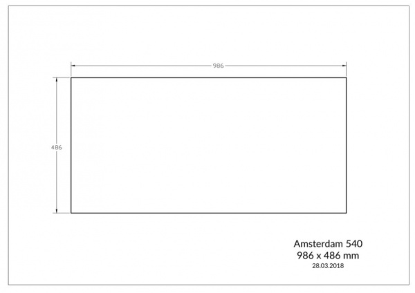 Мойка Reginox Amsterdam 540 (1000х500) R реверсивная Pure White R30790