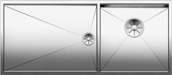 Кухонная мойка Blanco Zerox 400/550-T-IF (чаша справа) 521604