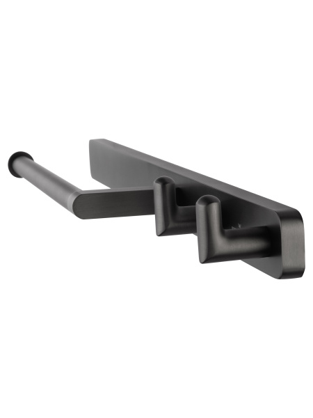 Кольцо для полотенец с 2 крючками WONZON & WOGHAND GRAFFITY, темный графит WW-9361