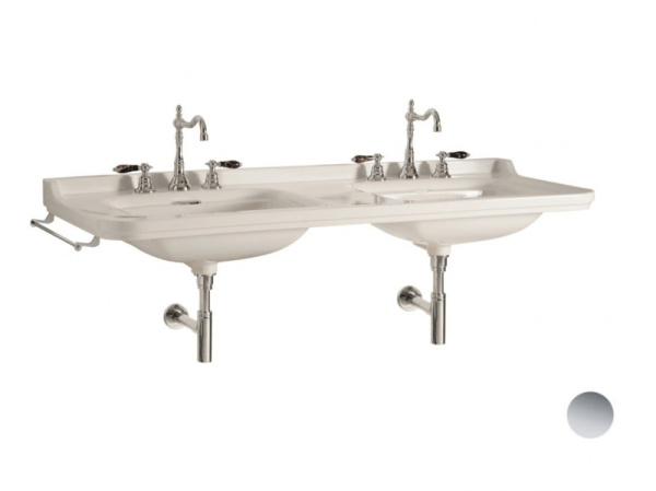 Раковина двойная Kerasan Waldorf 4143K1bi/cr*3