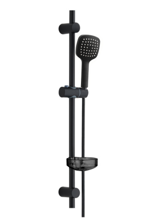 Душевой гарнитур Orange O-Shower OS704b лейка 1 режим, черный
