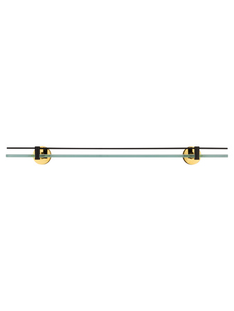 Стеклянная полка для ванной WONZON & WOGHAND MAJESTIC, черный/золото WW-9227